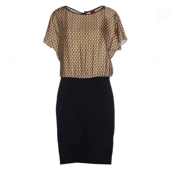 MICHELLE WINDHEUSER Mixed fabric dress in size 6 - Picture 3 of 16